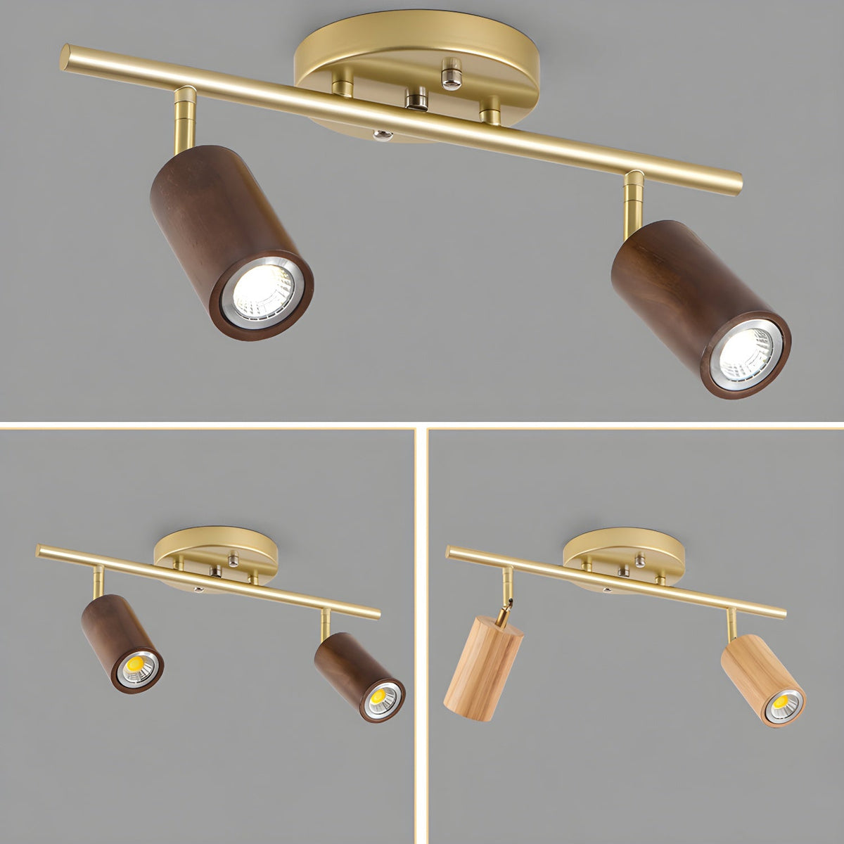 Usolila lámpara de techo moderna minimalista de madera