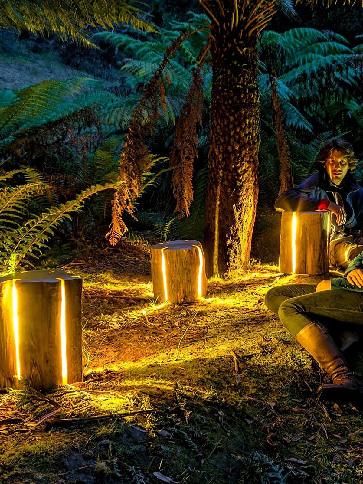 Lemn Log luminaria exterior LED