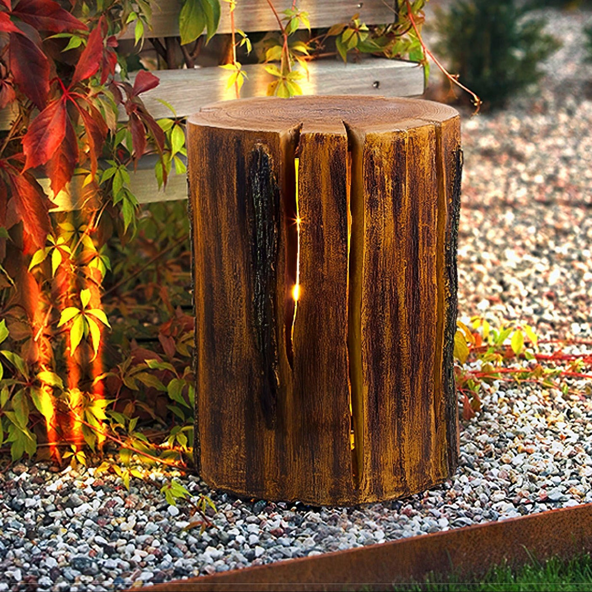 Lemn Log luminaria exterior LED