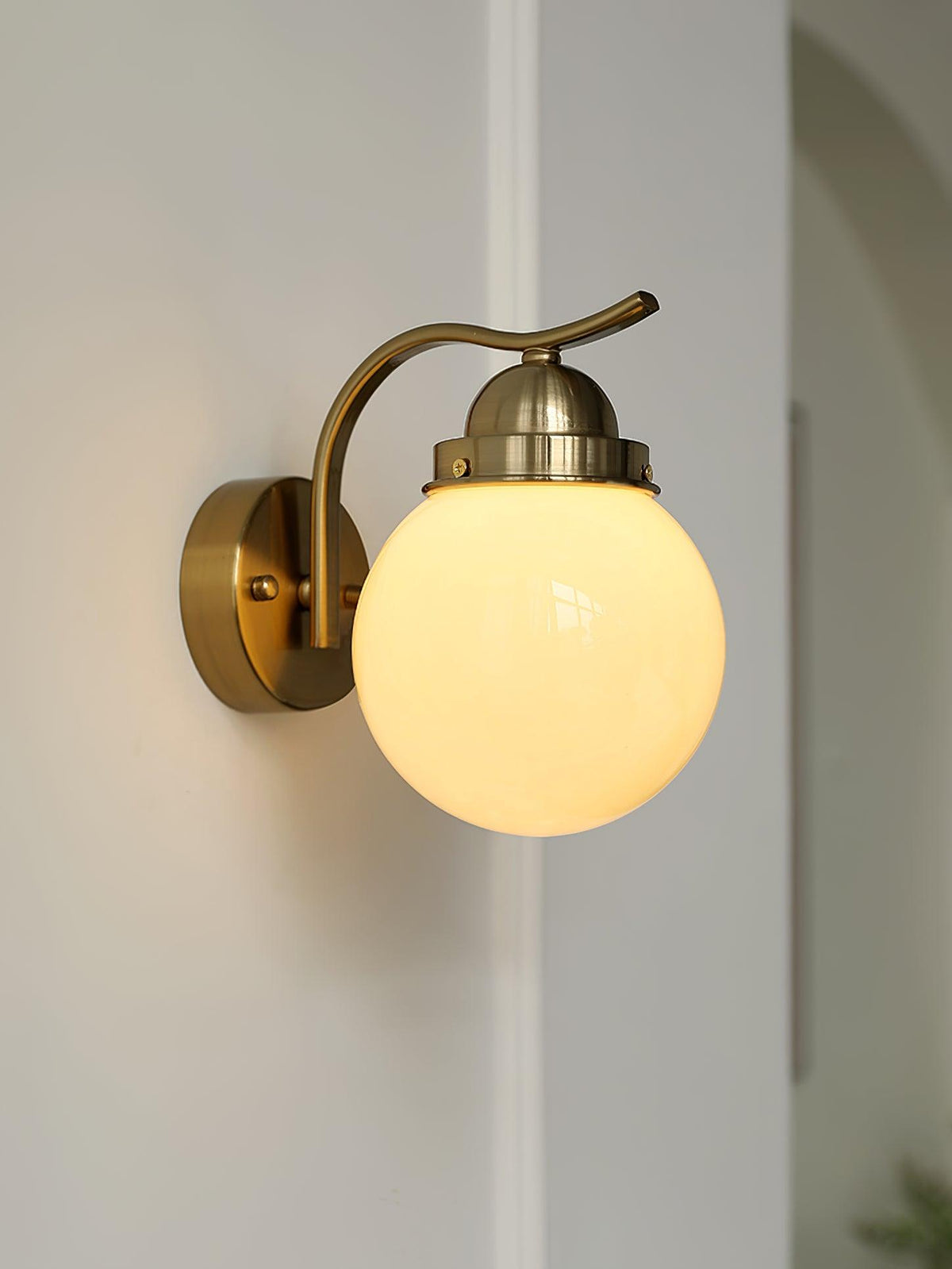 Avrinir aplique de pared moderno minimalista de vidrio