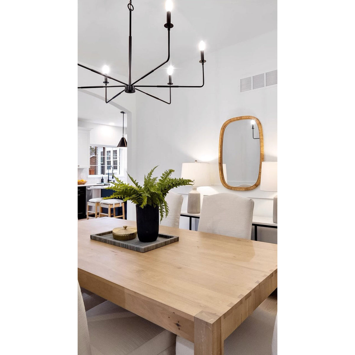 Blikuvyi lámpara de araña moderna industrial minimalista de metal