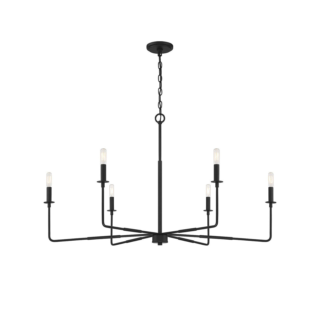 Blikuvyi lámpara de araña moderna industrial minimalista de metal
