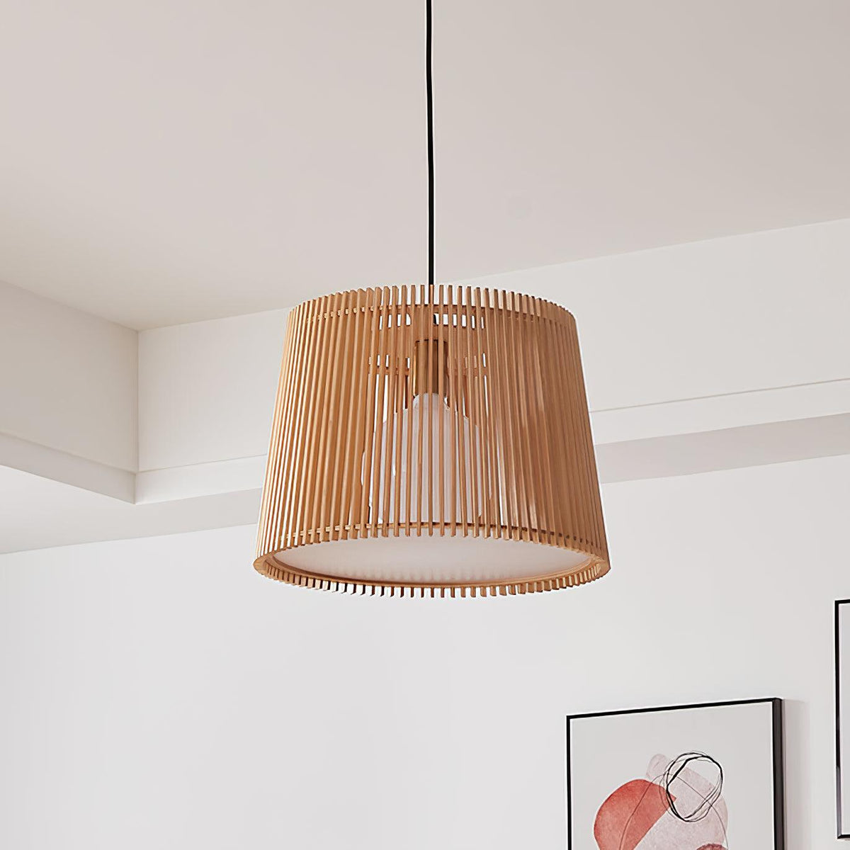 Clou lámpara colgante de madera estilo