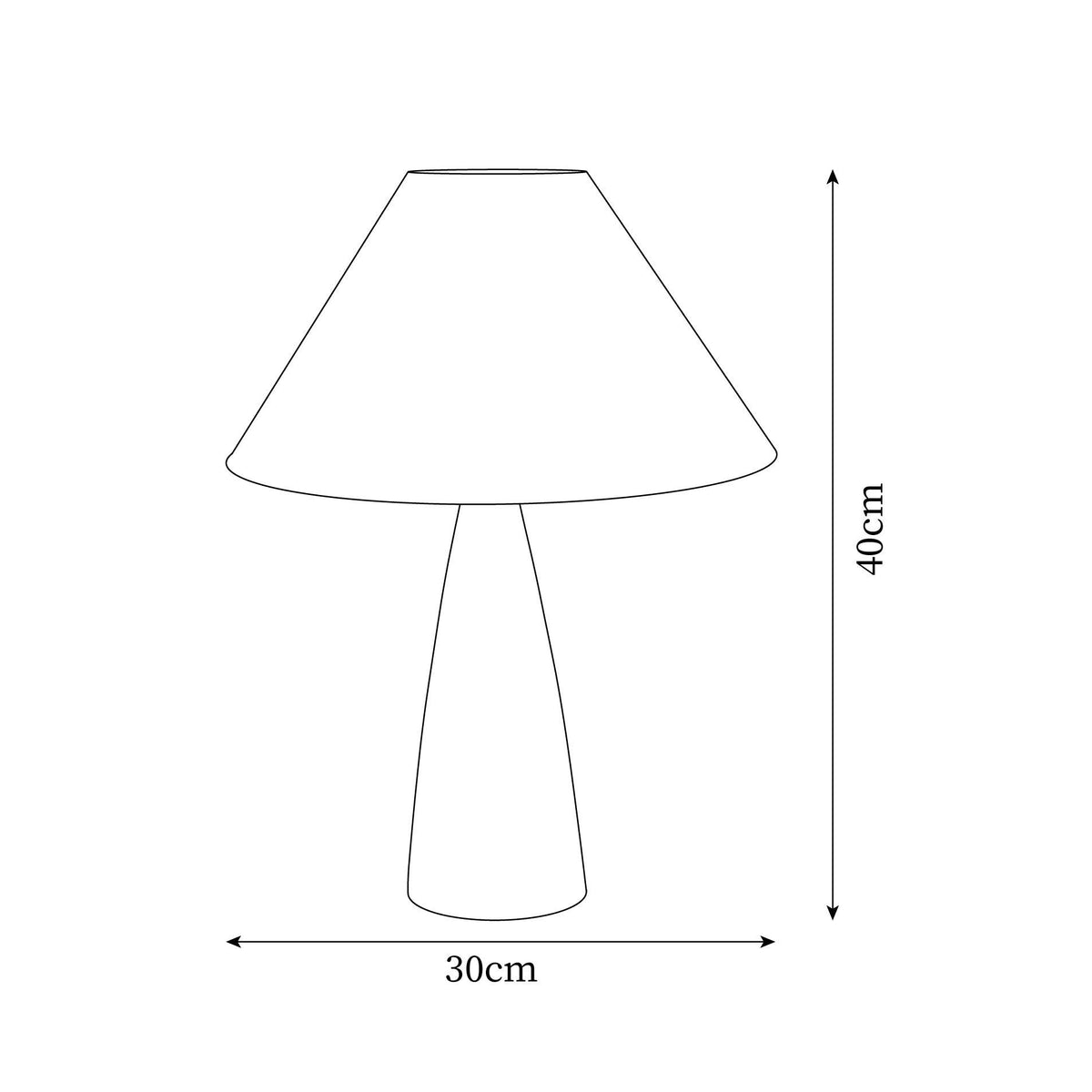 Taper lámpara de mesa