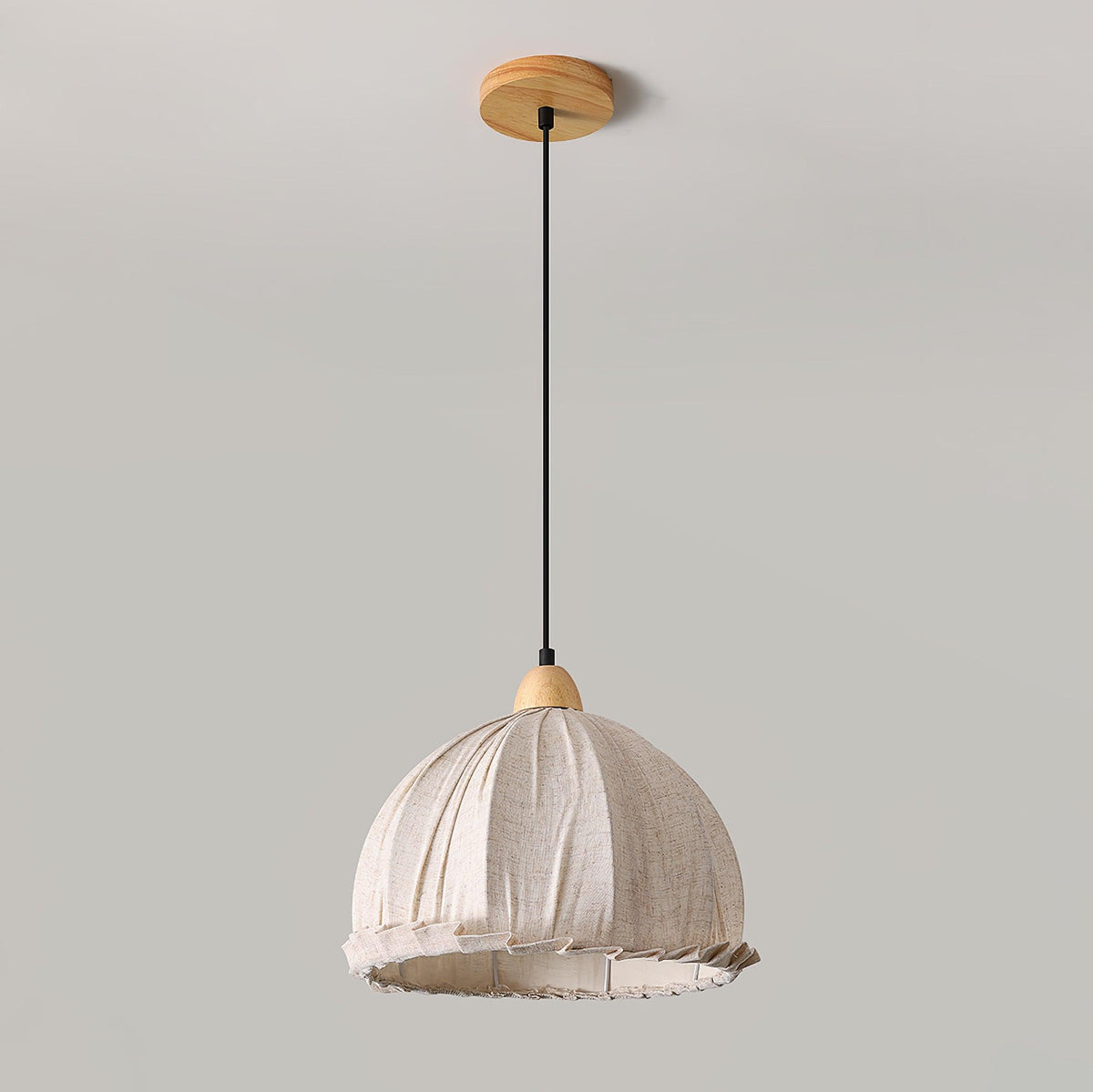 Lámpara colgante minimalista de madera Shell