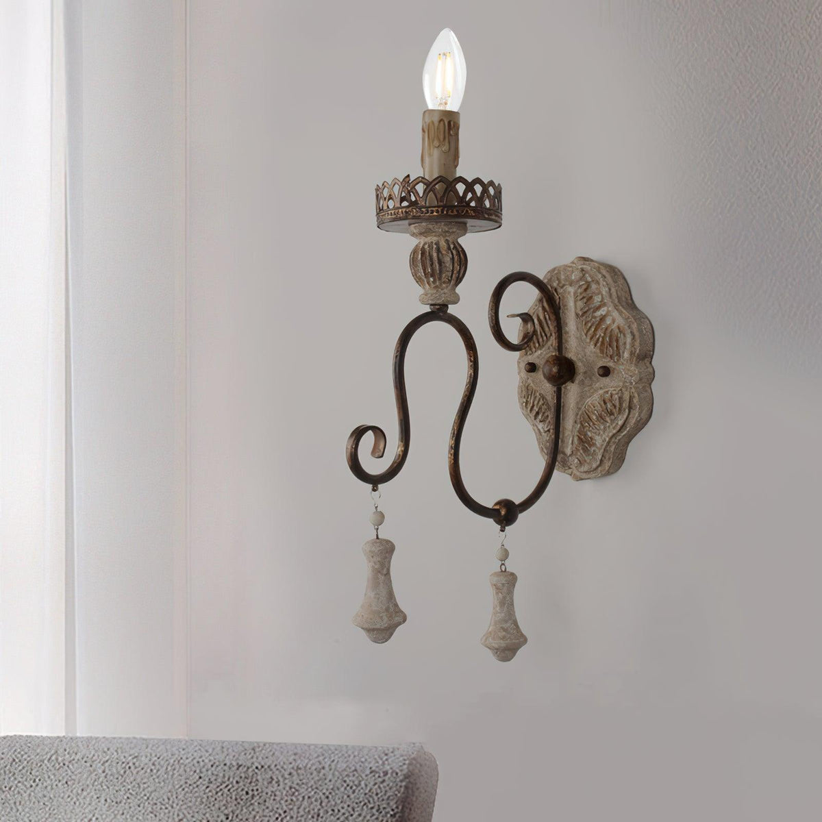 Aurzore aplique de pared Mid-century tradicional