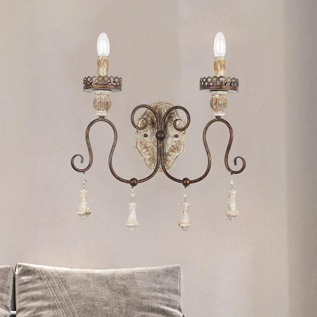 Aurzore aplique de pared Mid-century tradicional