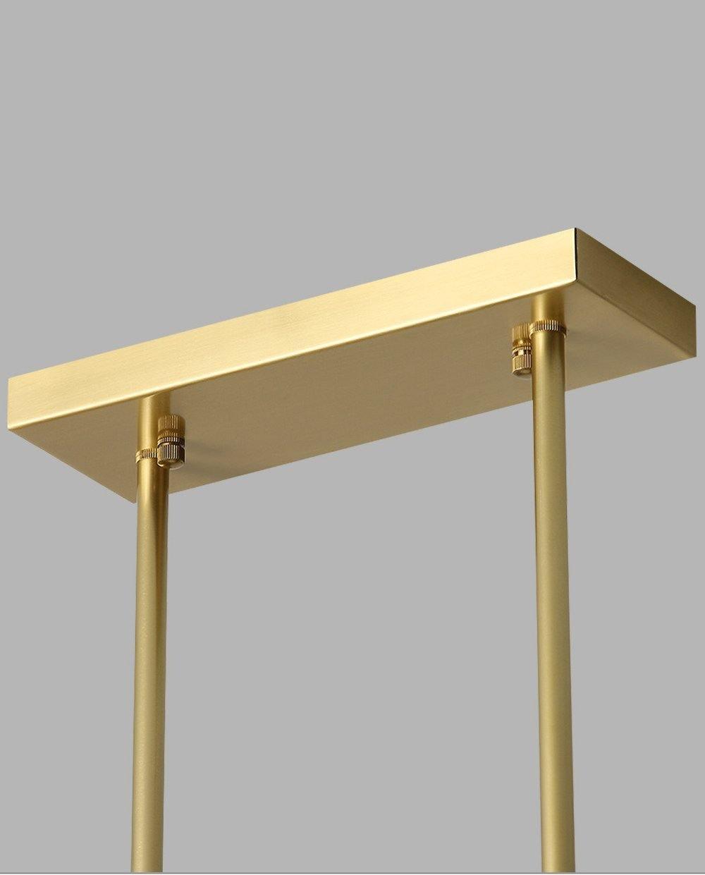 Estix lámpara colgante latón lineal satélite minimalista