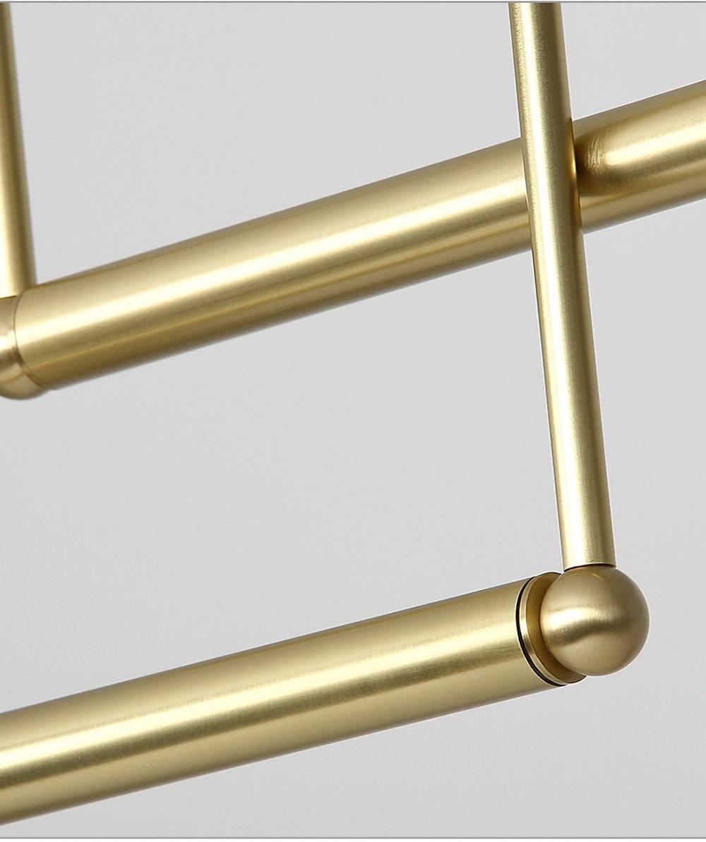 Estix lámpara colgante latón lineal satélite minimalista