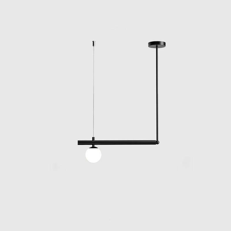Estix lámpara colgante latón lineal satélite minimalista