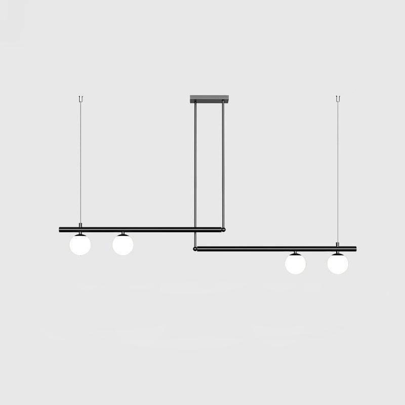 Estix lámpara colgante latón lineal satélite minimalista