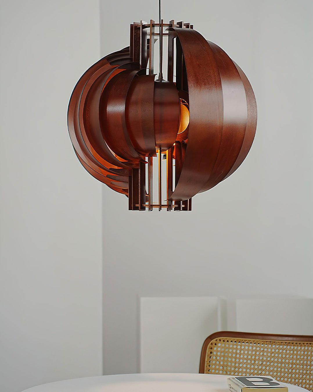 Ivraeus lámpara colgante Premium elegancia Anillo madera