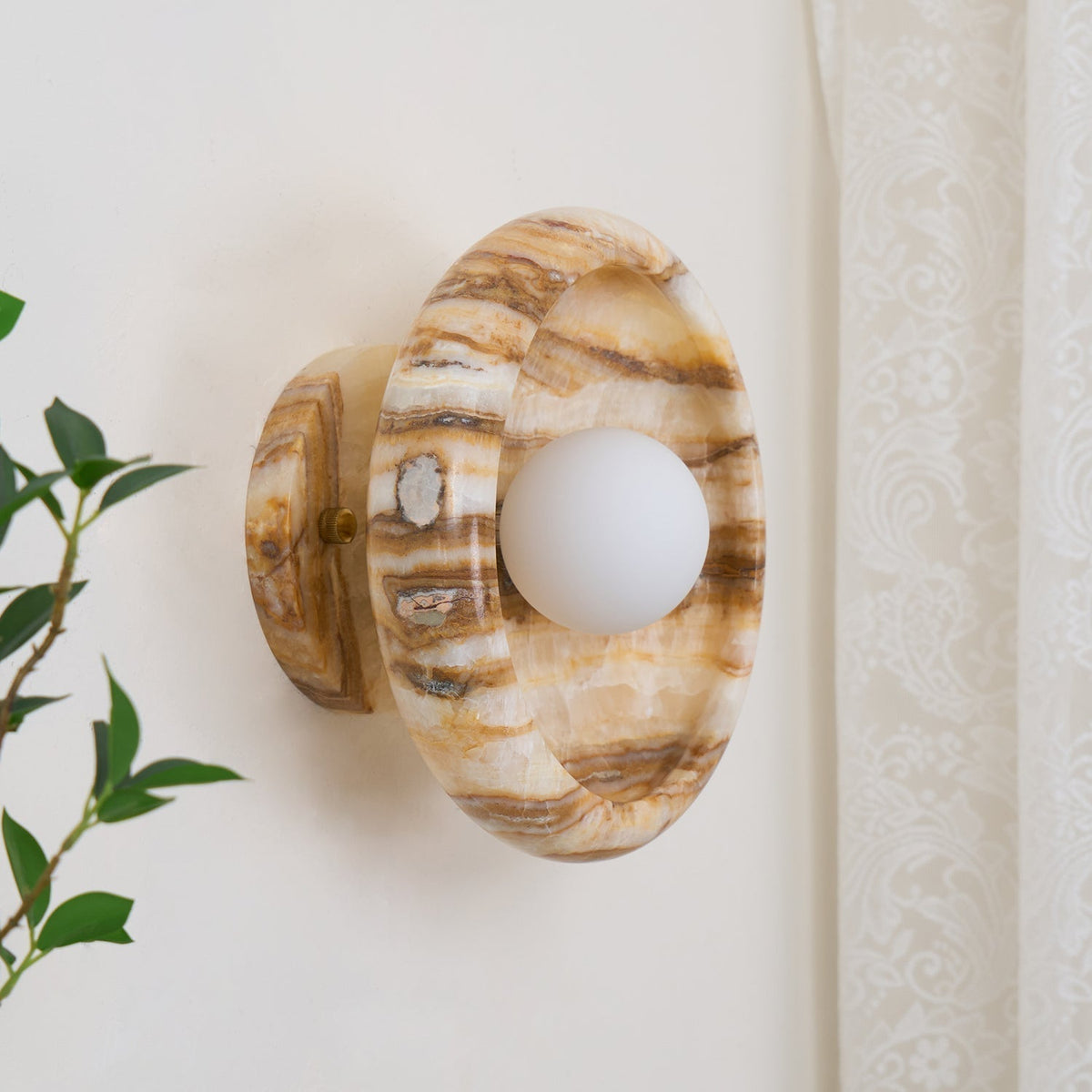 Onvix aplique de pared Natural Onyx
