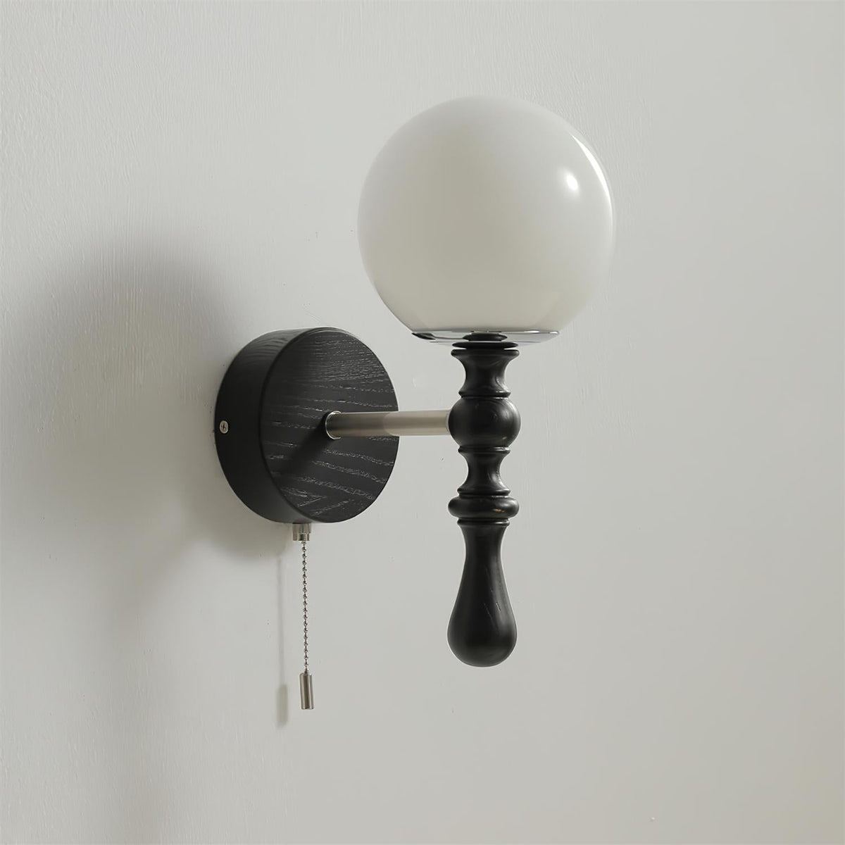 Aplique de pared de madera nogal