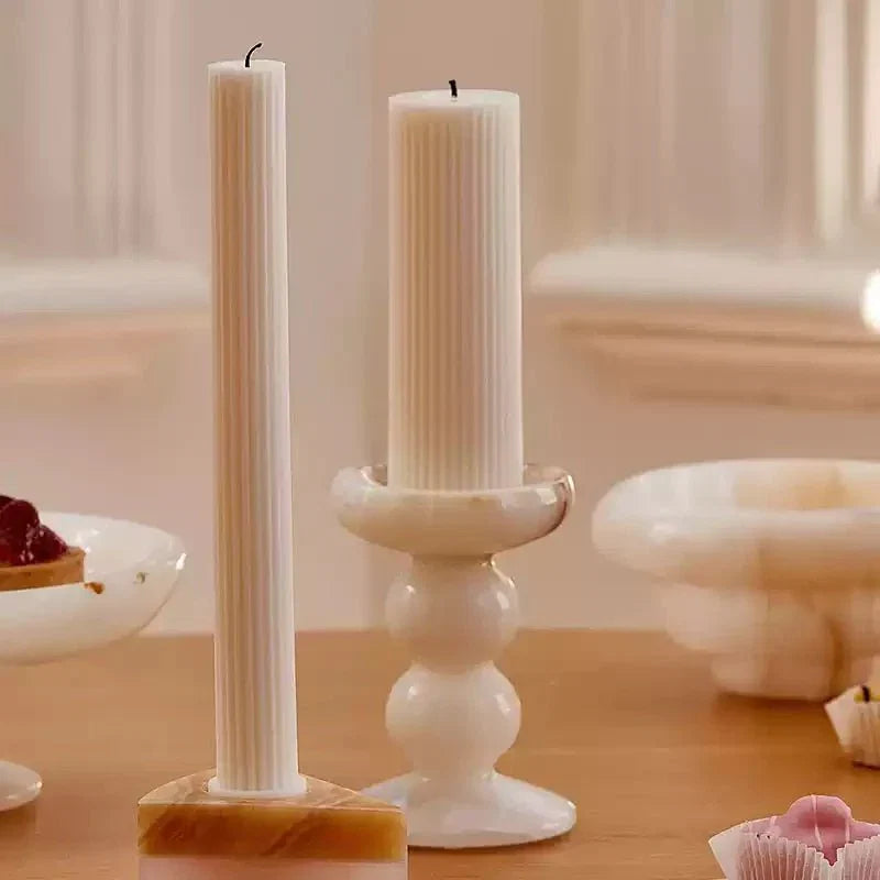 Totem soporte de velas jade