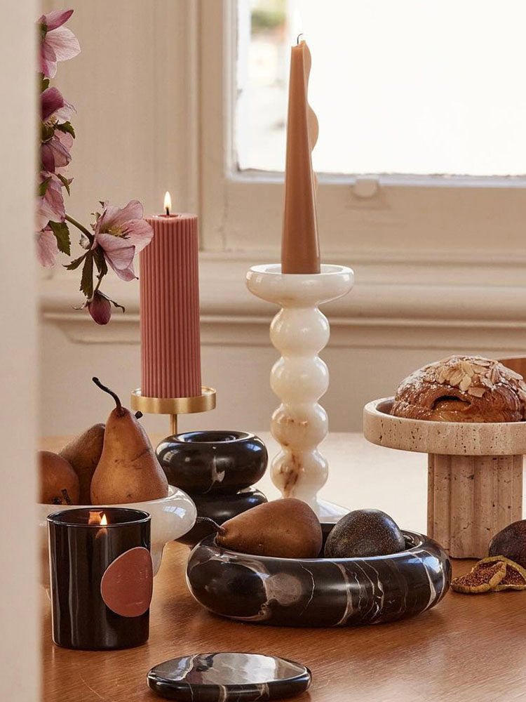 Totem soporte de velas jade