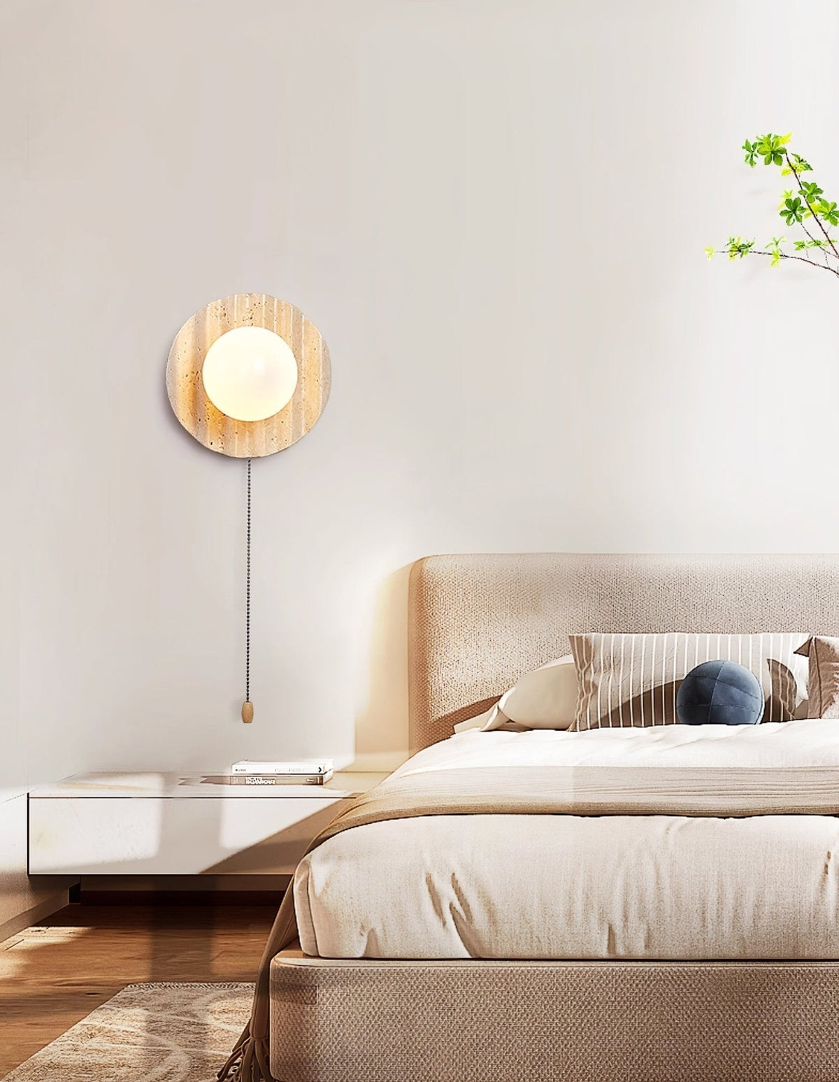 Aluk aplique de pared travertino