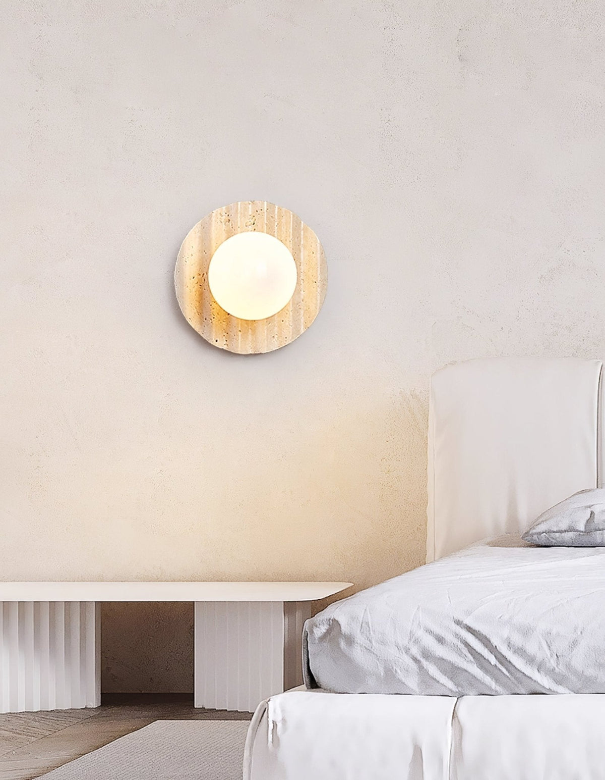 Aluk aplique de pared travertino