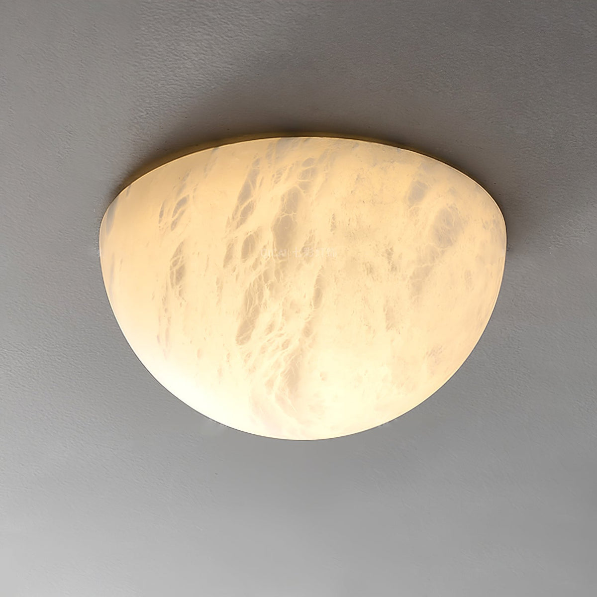 Elvar lámpara de techo semicircular minimalista de alabastro