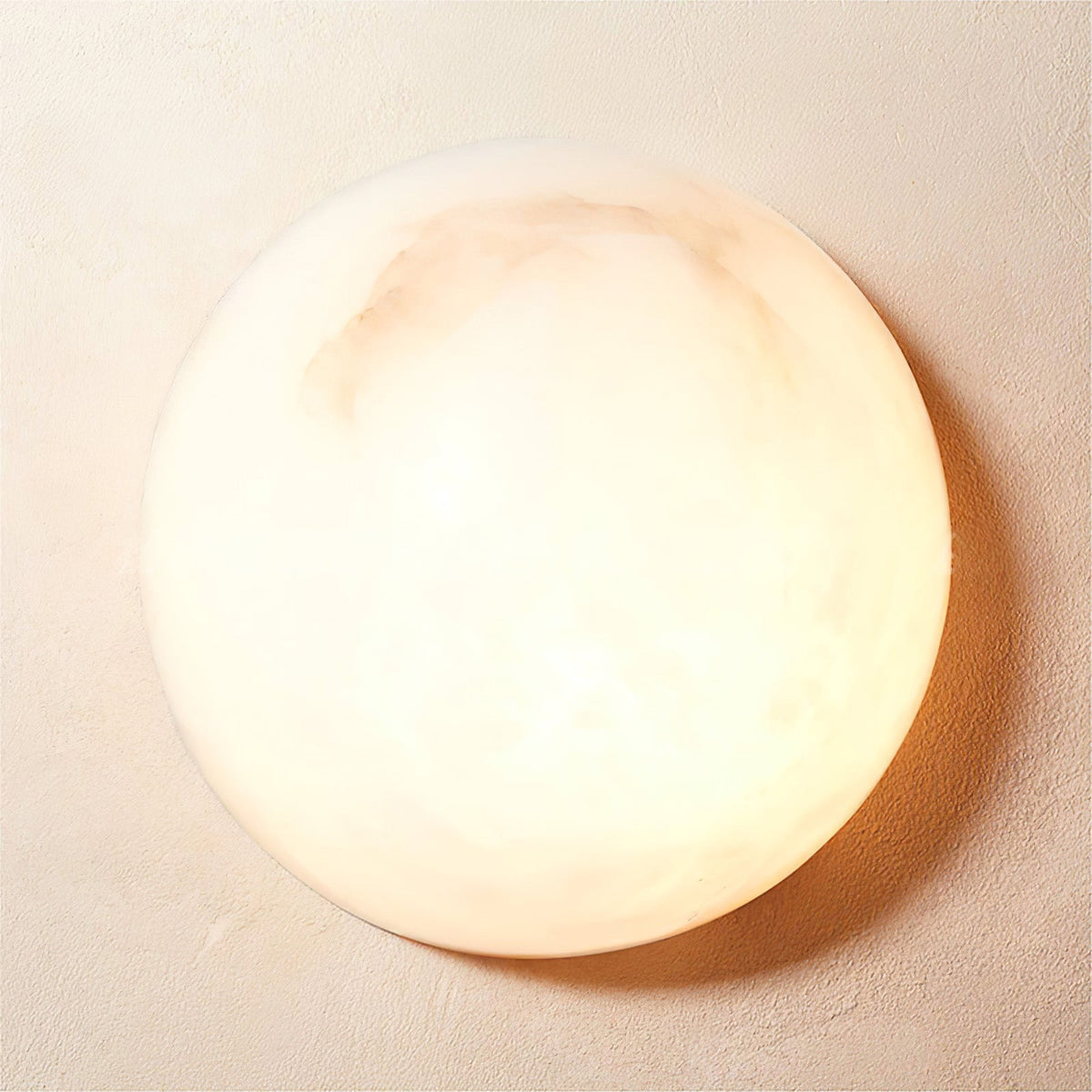 Elvar lámpara de techo semicircular minimalista de alabastro