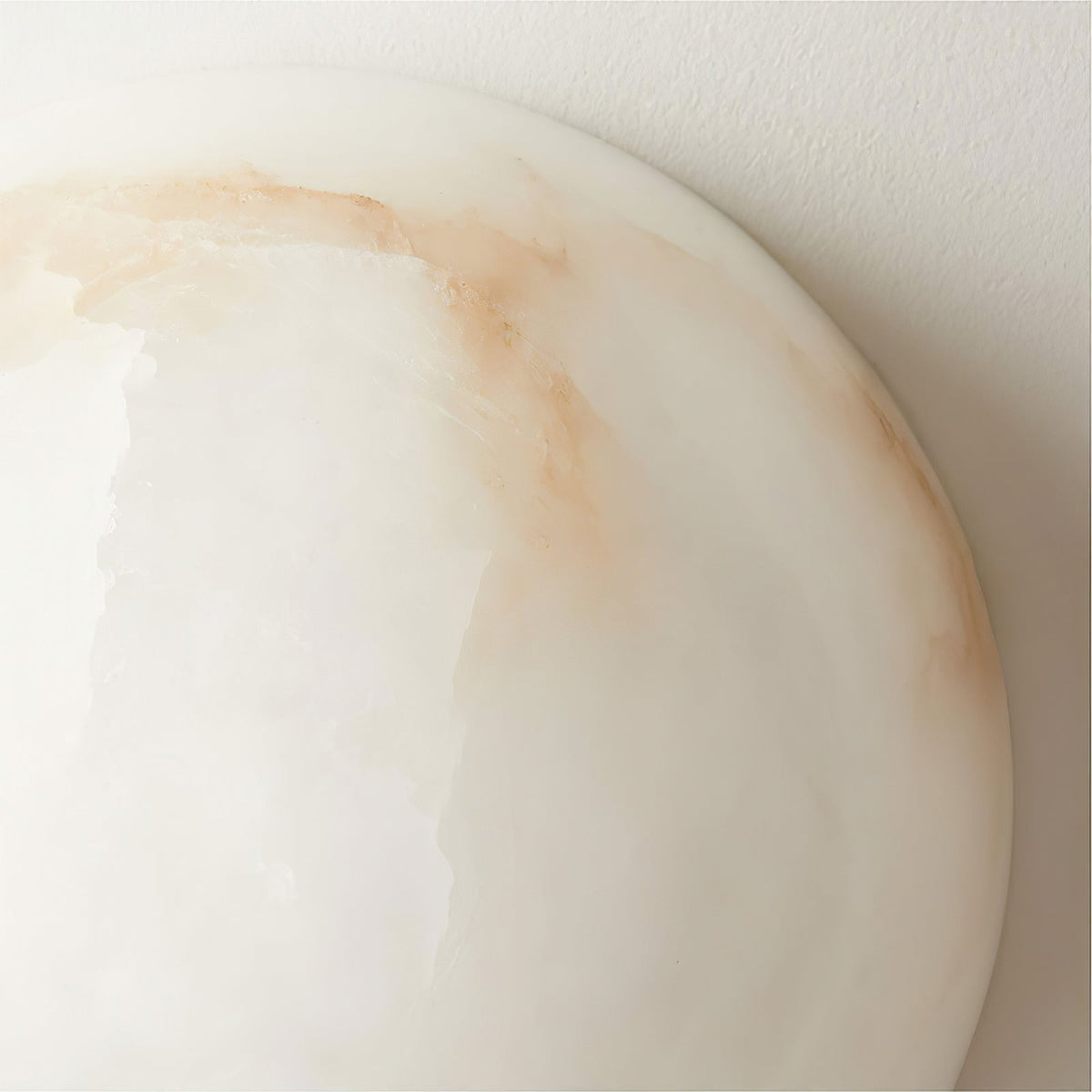 Elvar lámpara de techo semicircular minimalista de alabastro
