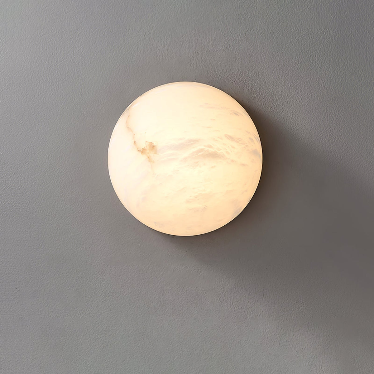 Elvar lámpara de techo semicircular minimalista de alabastro
