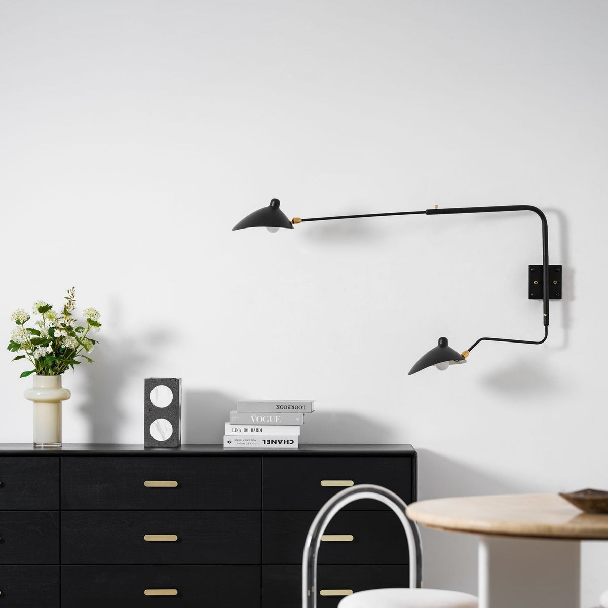 Lustra Aplique de pared Líneas Delicadas Elegante