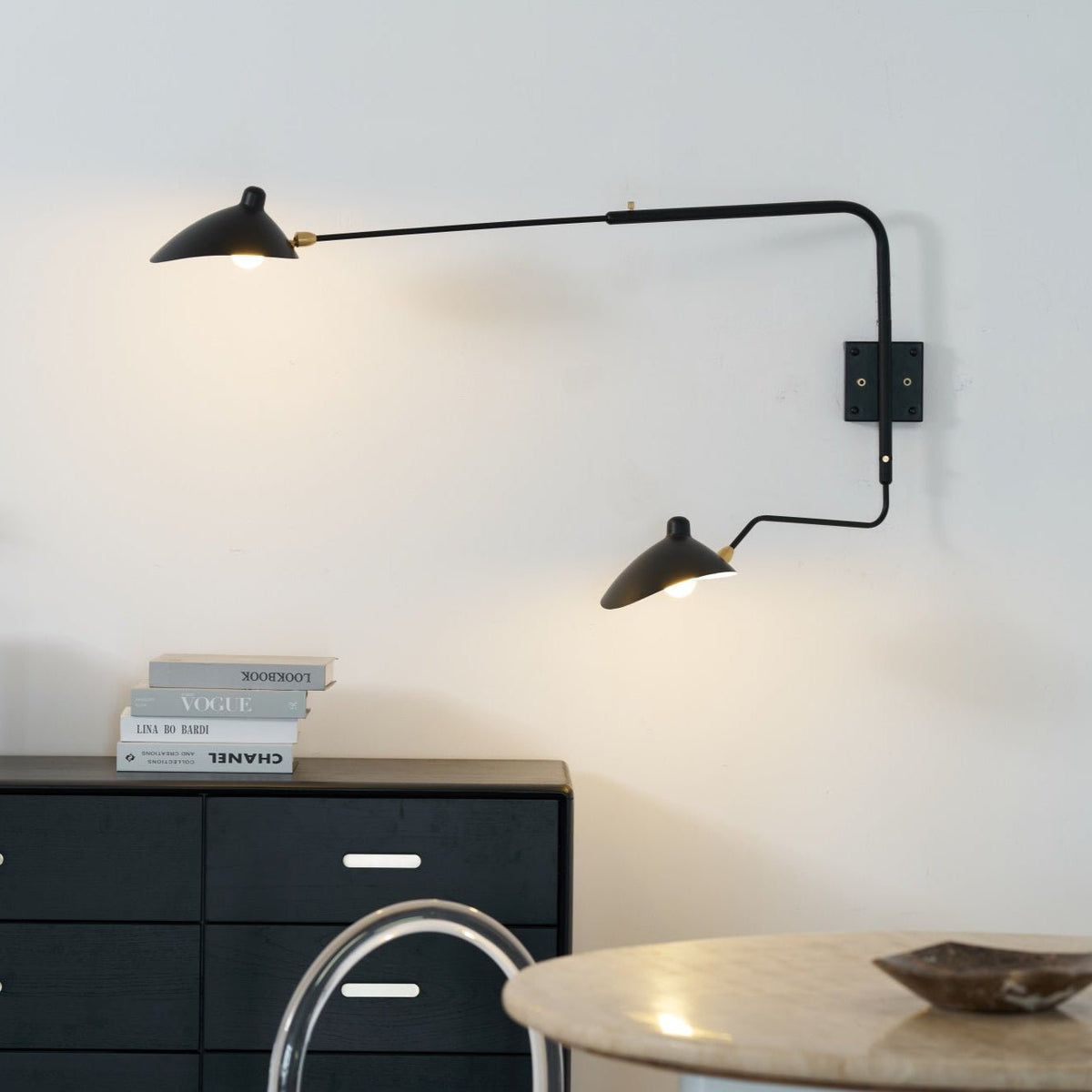 Lustra Aplique de pared Líneas Delicadas Elegante