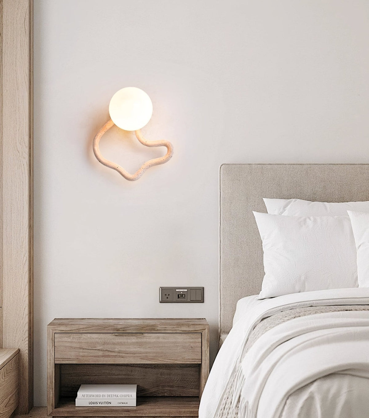 Cindor aplique de pared travertino