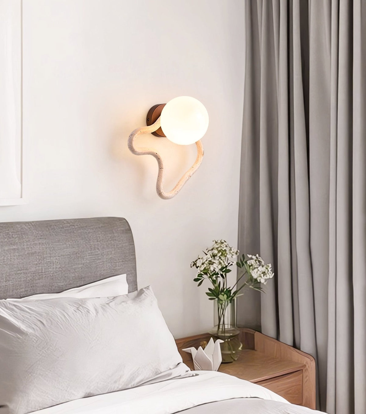Cindor aplique de pared travertino