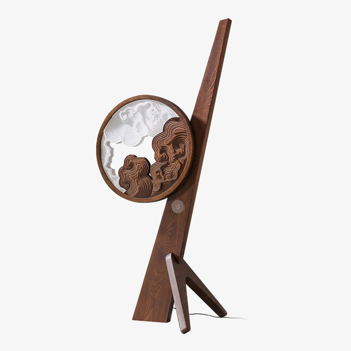 Cunoreth lámpara de mesa rústica de madera