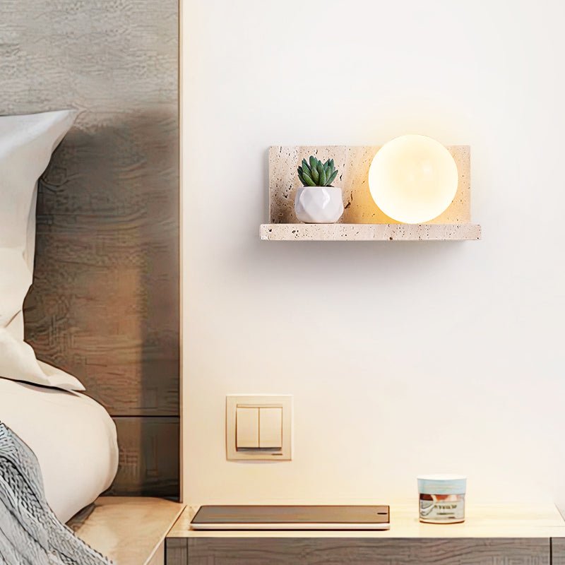 Vanthel aplique de pared travertino