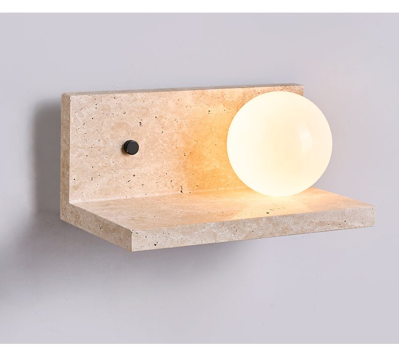 Vanthel aplique de pared travertino