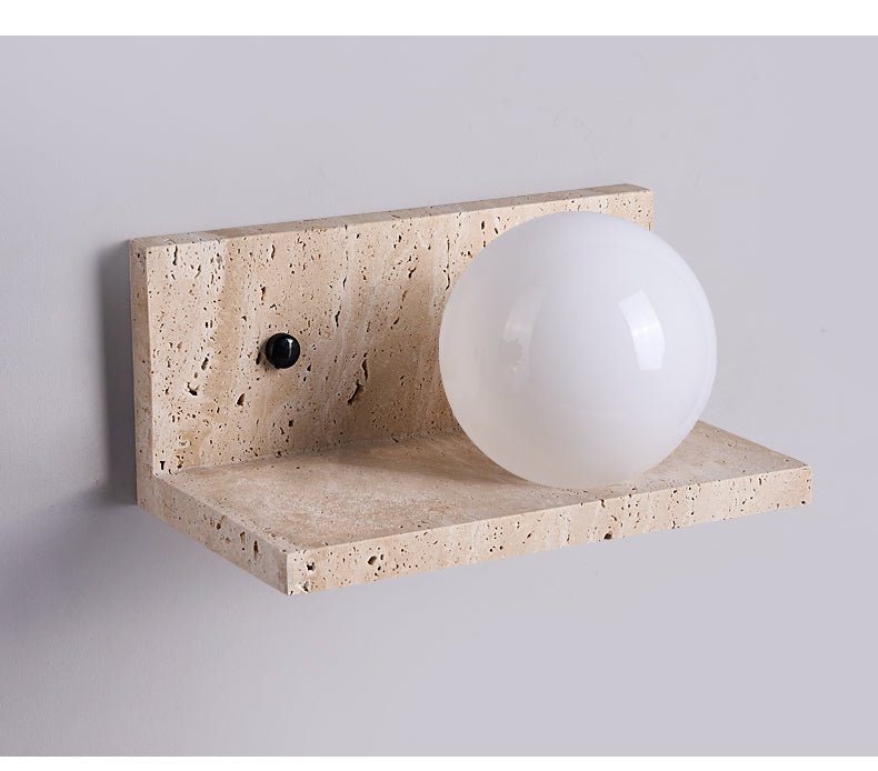 Vanthel aplique de pared travertino