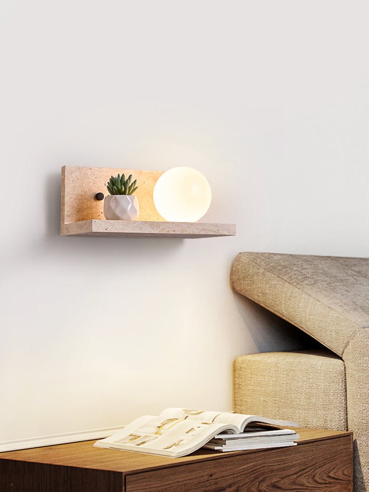 Vanthel aplique de pared travertino