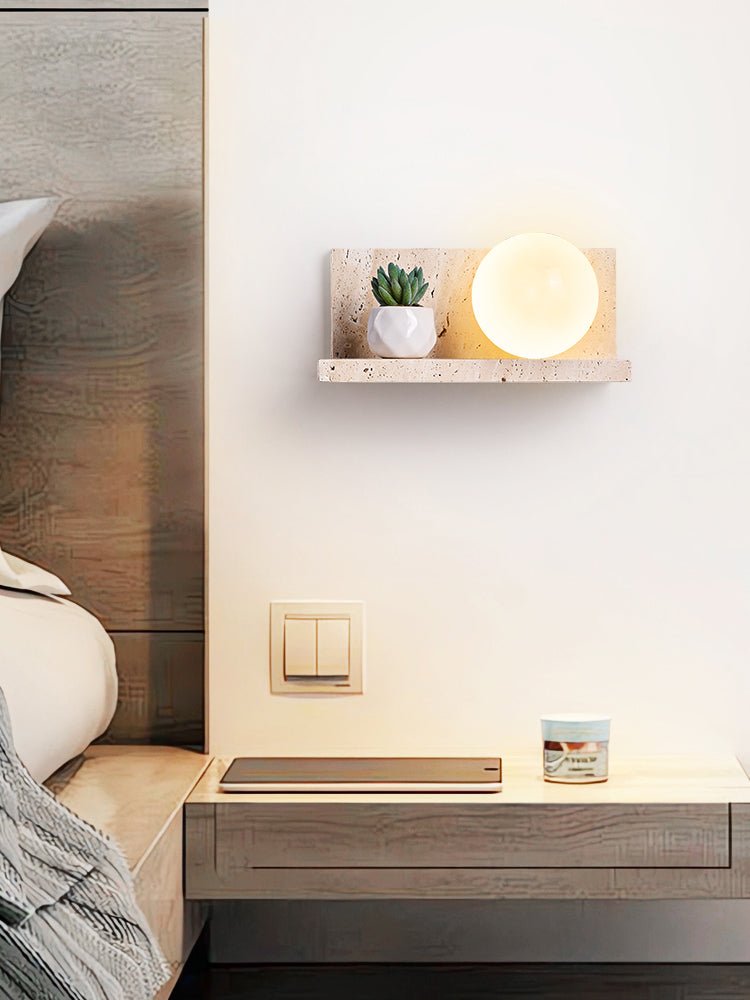 Vanthel aplique de pared travertino