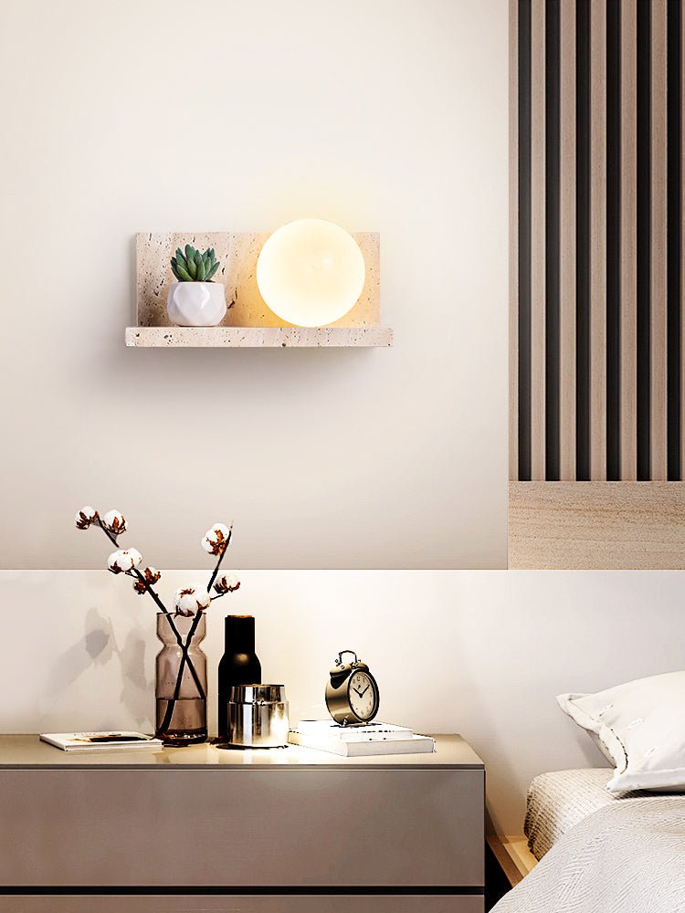 Vanthel aplique de pared travertino