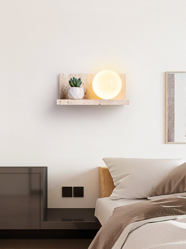 Vanthel aplique de pared travertino