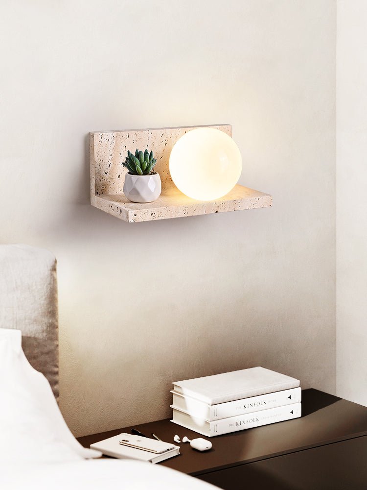Vanthel aplique de pared travertino