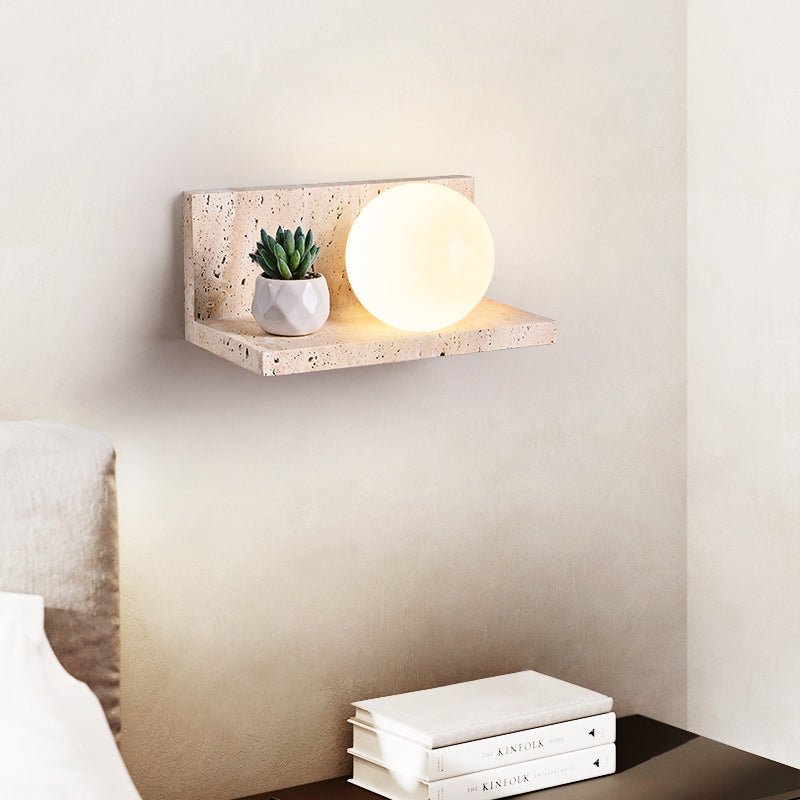 Vanthel aplique de pared travertino
