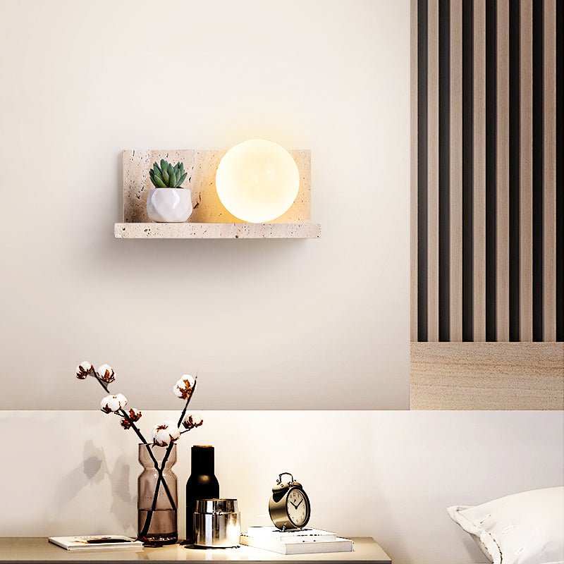 Vanthel aplique de pared travertino