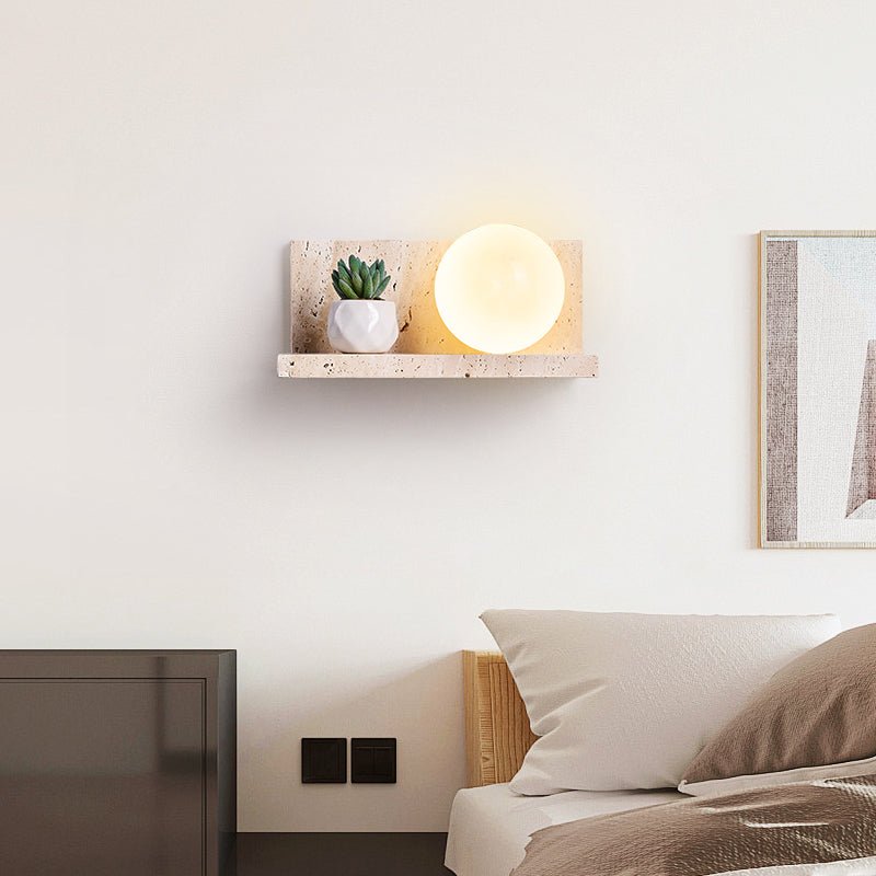 Vanthel aplique de pared travertino