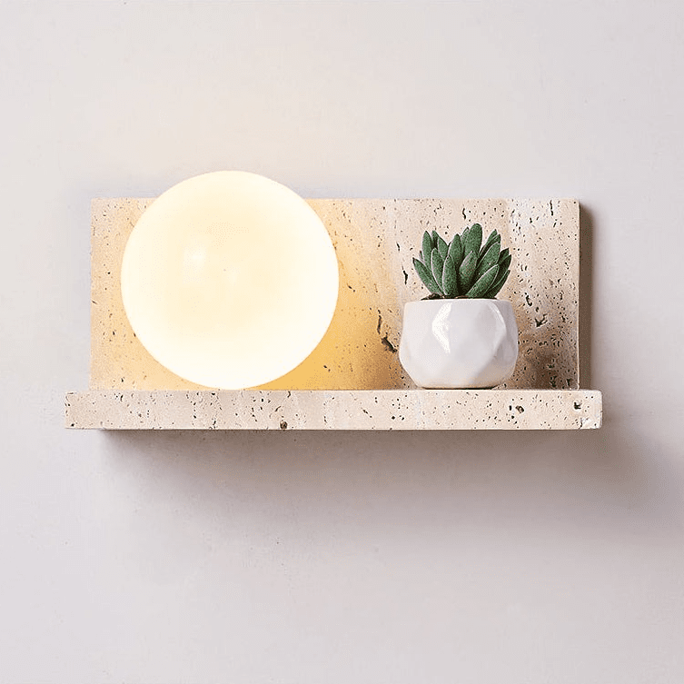 Vanthel aplique de pared travertino