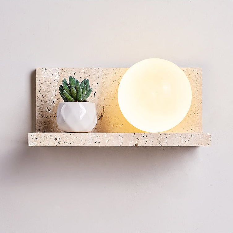Vanthel aplique de pared travertino