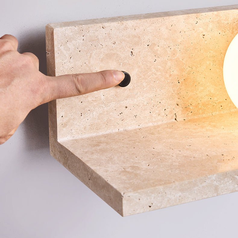 Vanthel aplique de pared travertino