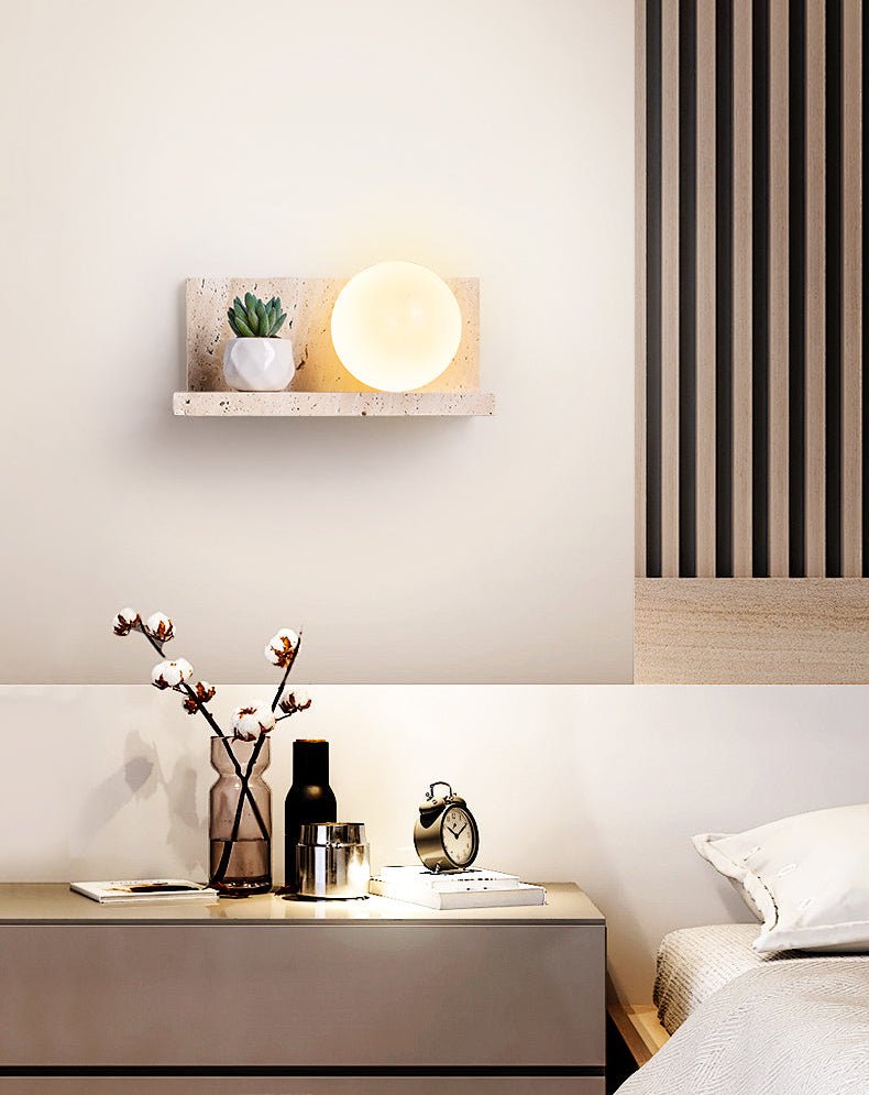 Vanthel aplique de pared travertino