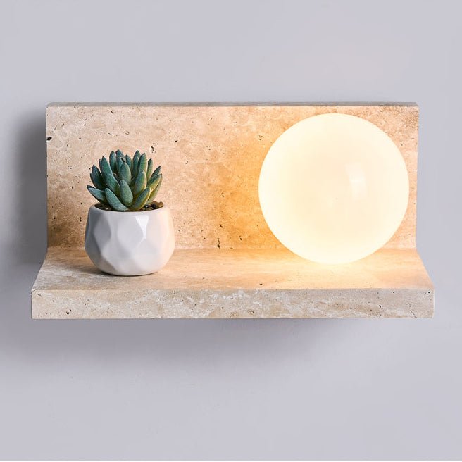 Vanthel aplique de pared travertino