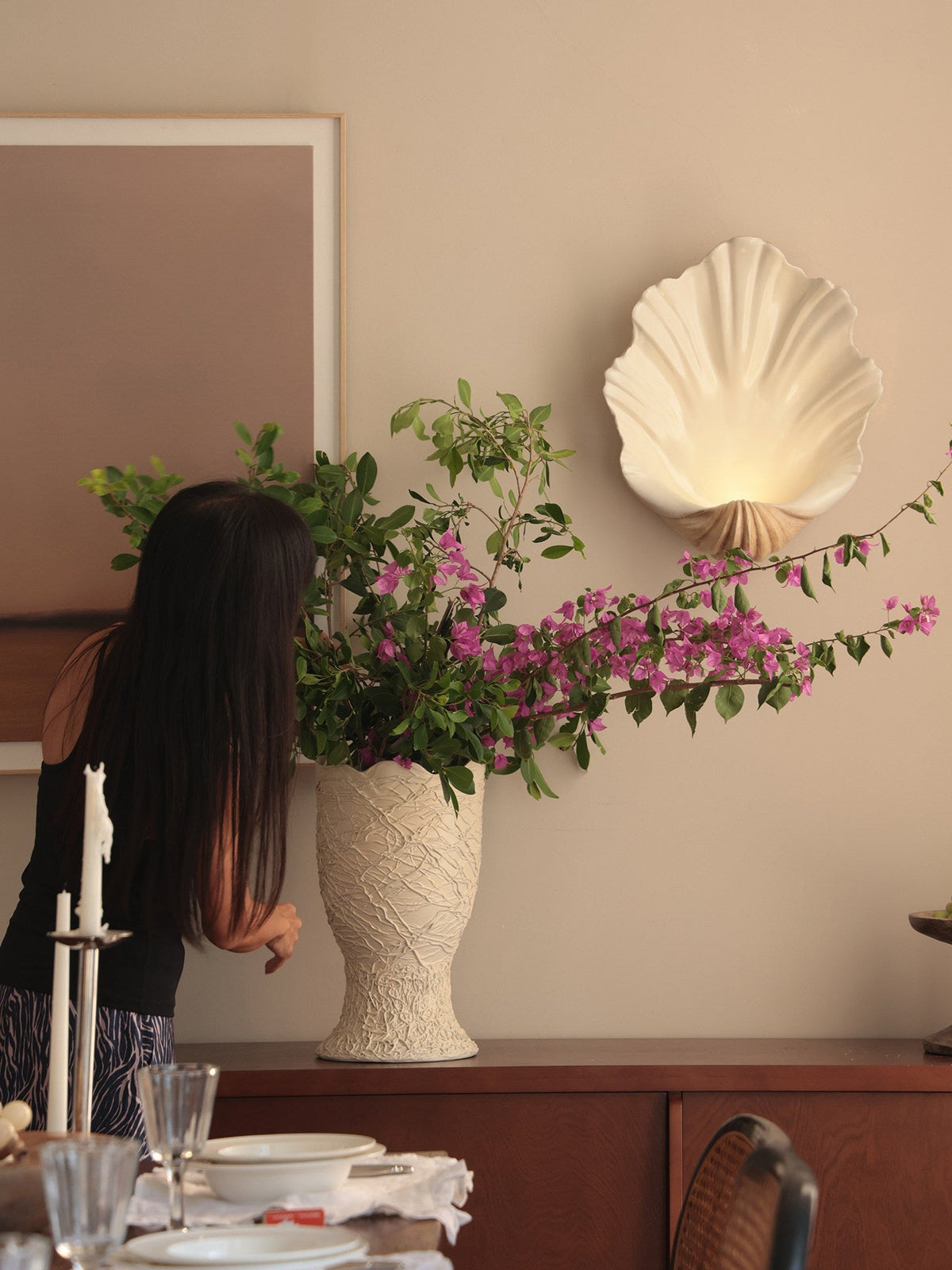 Aplique de pared Shell