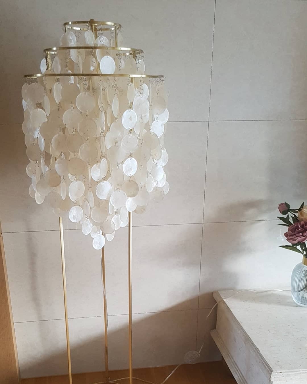 Wern Glam vidrio lámpara de pie