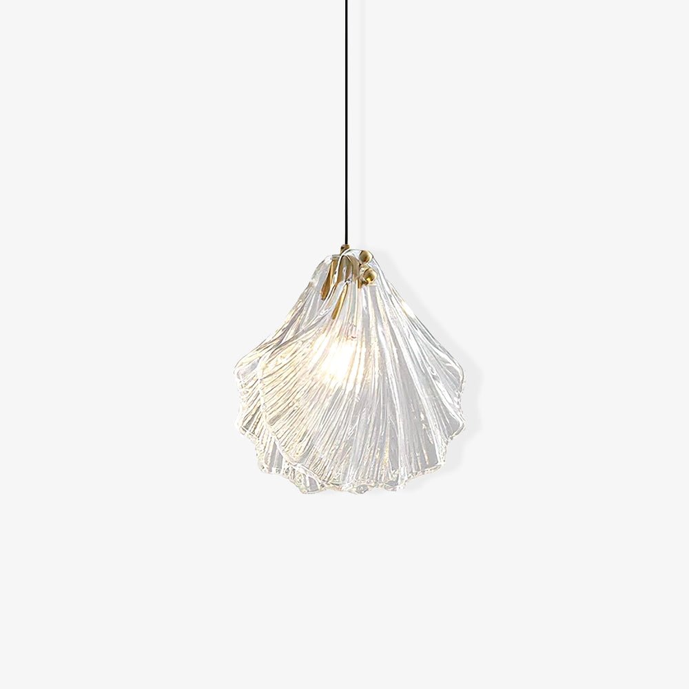 Veda lámpara colgante de vidrio con caparazón artístico y elegante